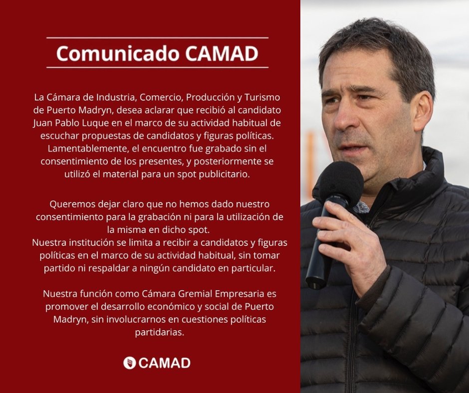 La CAMAD se despega de Luque y denuncia uso político de una reunión grabada sin permiso