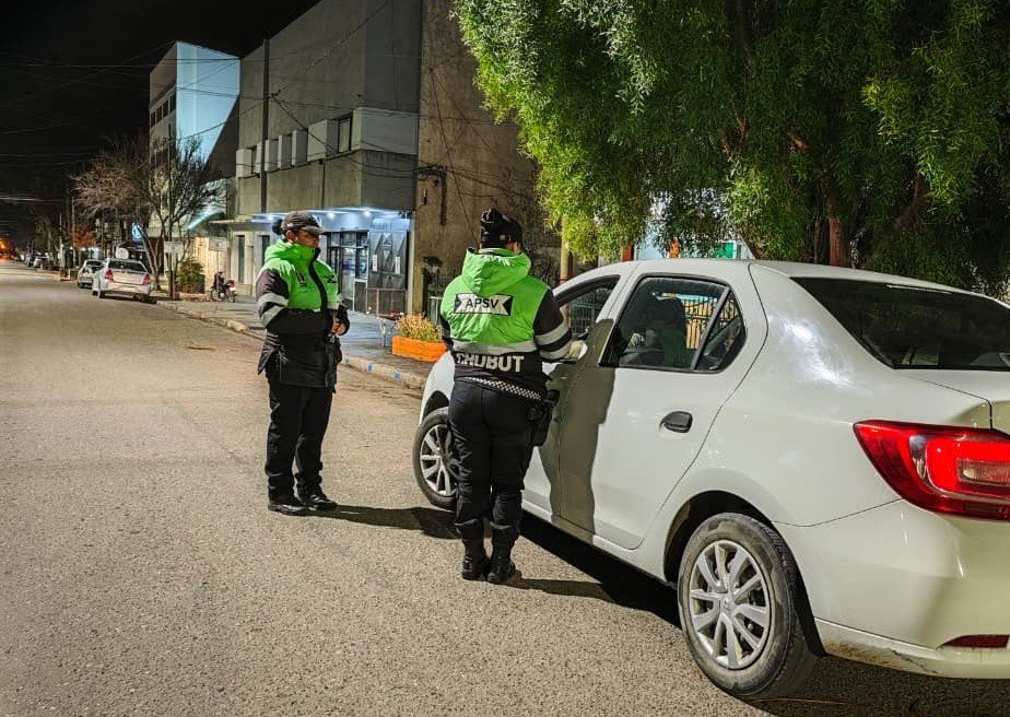 Controles durante el fin de semana: Chubut retiró de circulación a 45 conductores alcoholizados